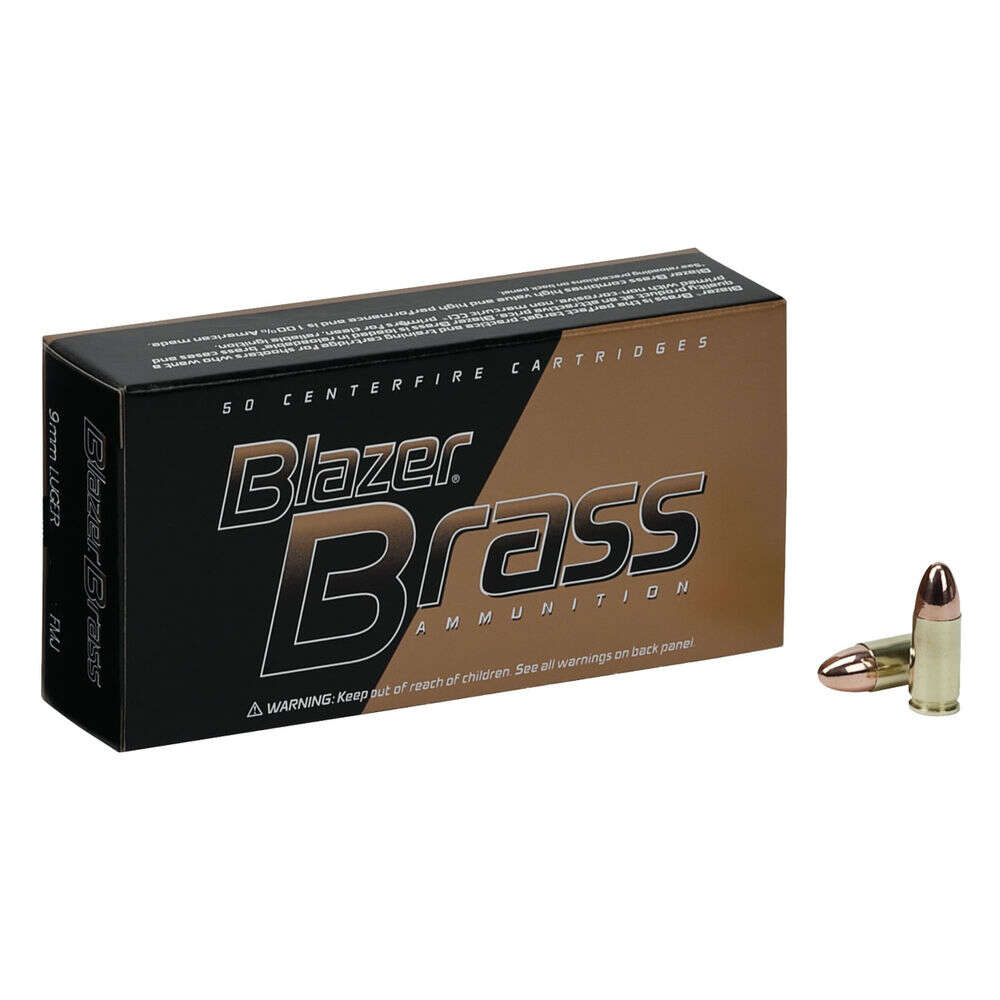 Ammunition CCI   Speer 295 ft lbs 9mm CCI 5203    BLAZER BRASS 9MM  147GR          50/20 • Model: 295 ft lbs